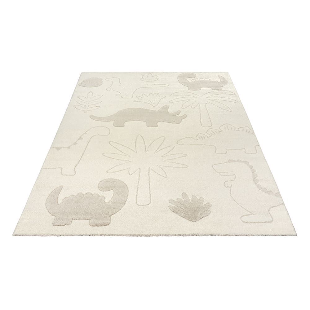 Tapis enfant dinosaure, crème, 80 x 150 cm (The carpet) - Image 2