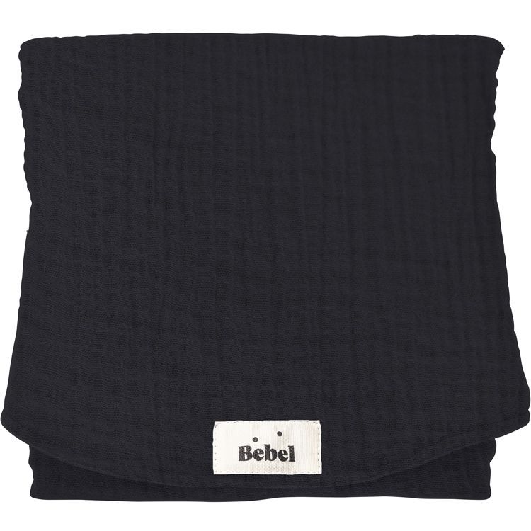 Tapis à langer effet lin noir réglisse (BEBEL) - Couverture