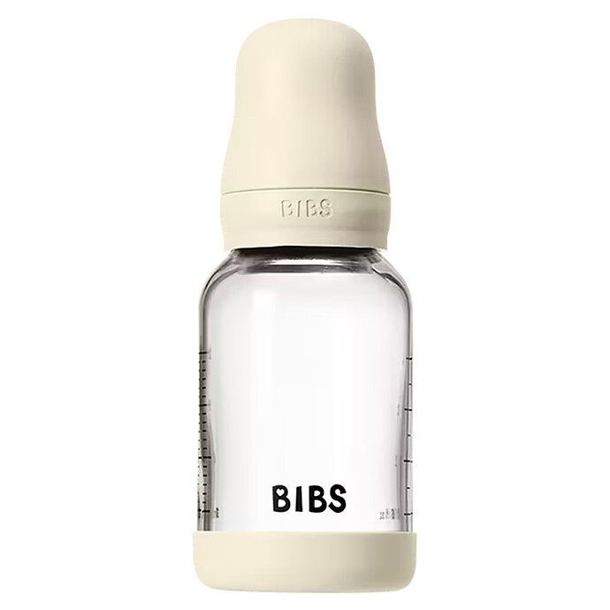 Biberon en Verre Ivory - tétine silicone - 120 ml (Bibs) - Image 2