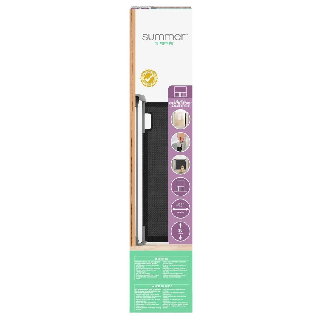 Barrière de sécurité rétractable (jusqu'à 132 cm) (Kids2) - Image 6