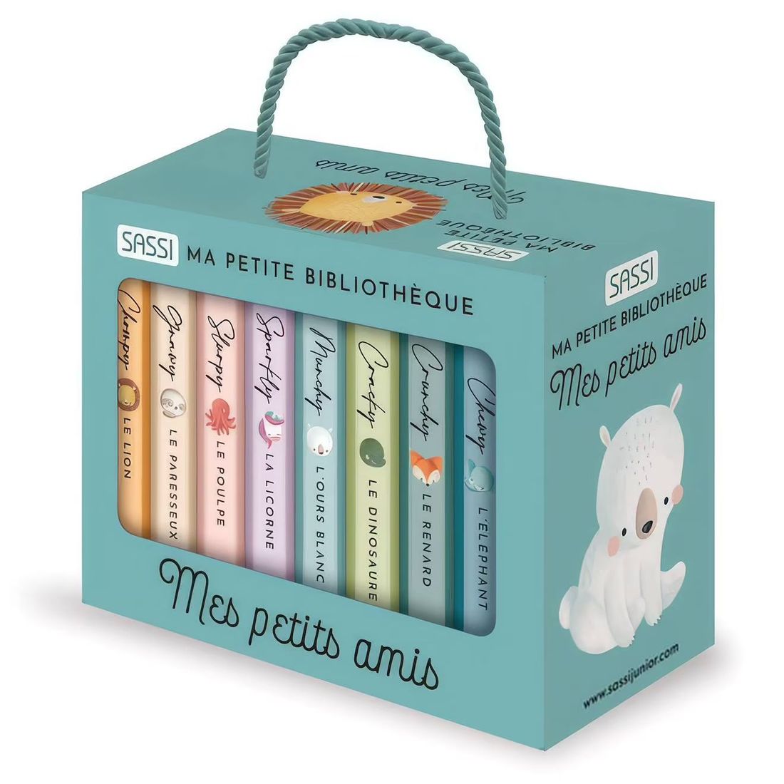 Ma Petite Bibliothèque Mes Petits Amis Bleu (Sassi) - Couverture