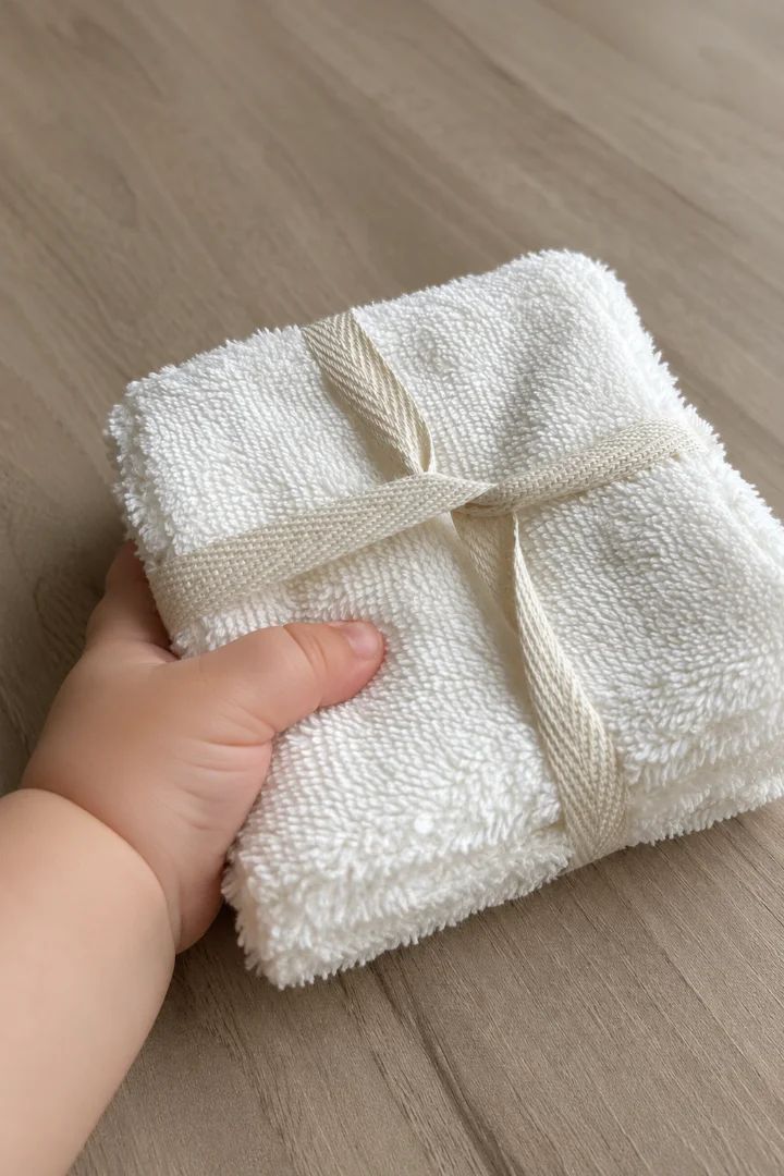 Lot de 5 lingettes lavables (débarbouillettes) (You&Milk) - Image 2