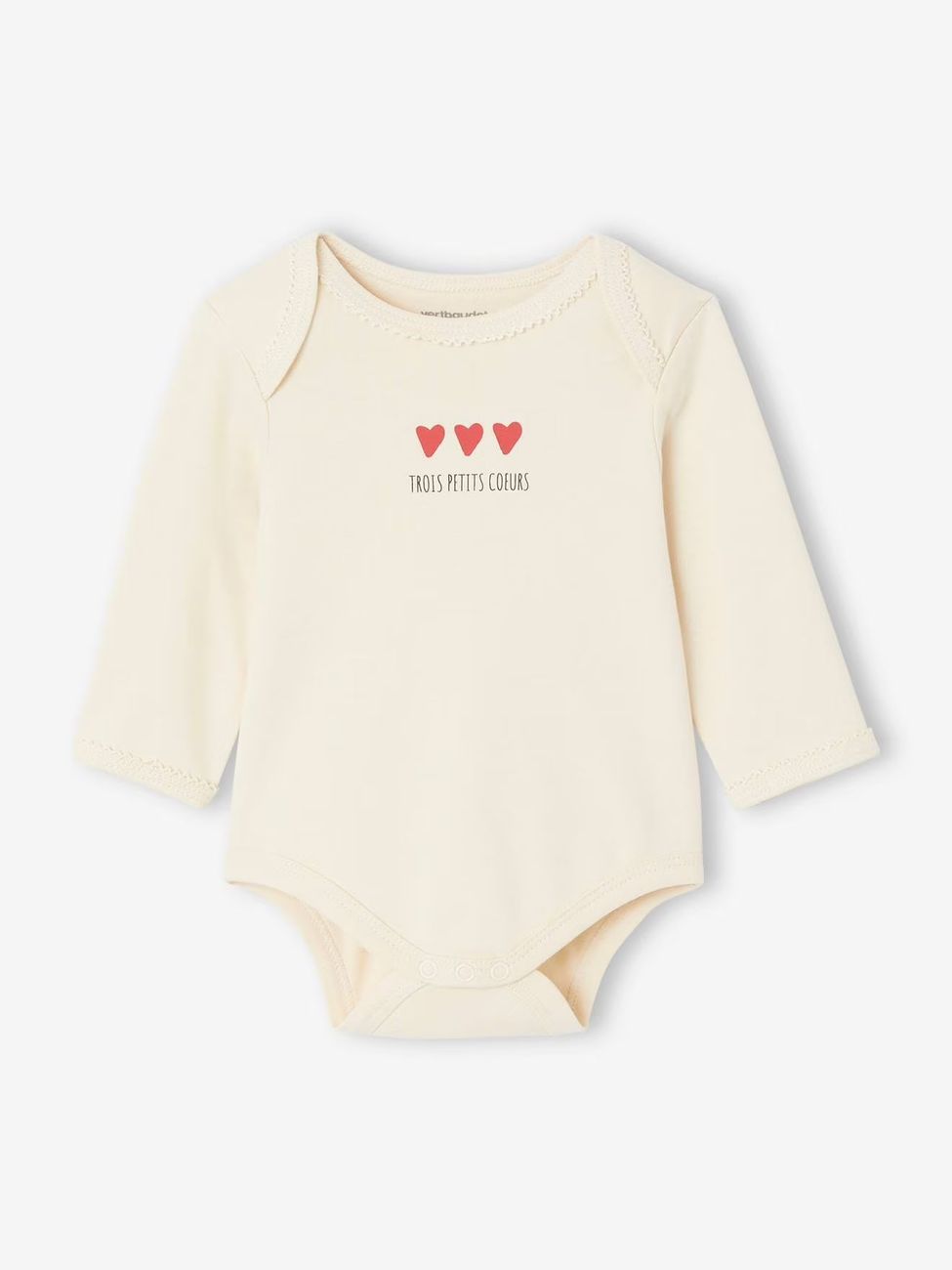 Lot de 5 bodies manches longues bébé emmanchure US en coton Bio bleu nuit (Vertbaudet) - Image 2