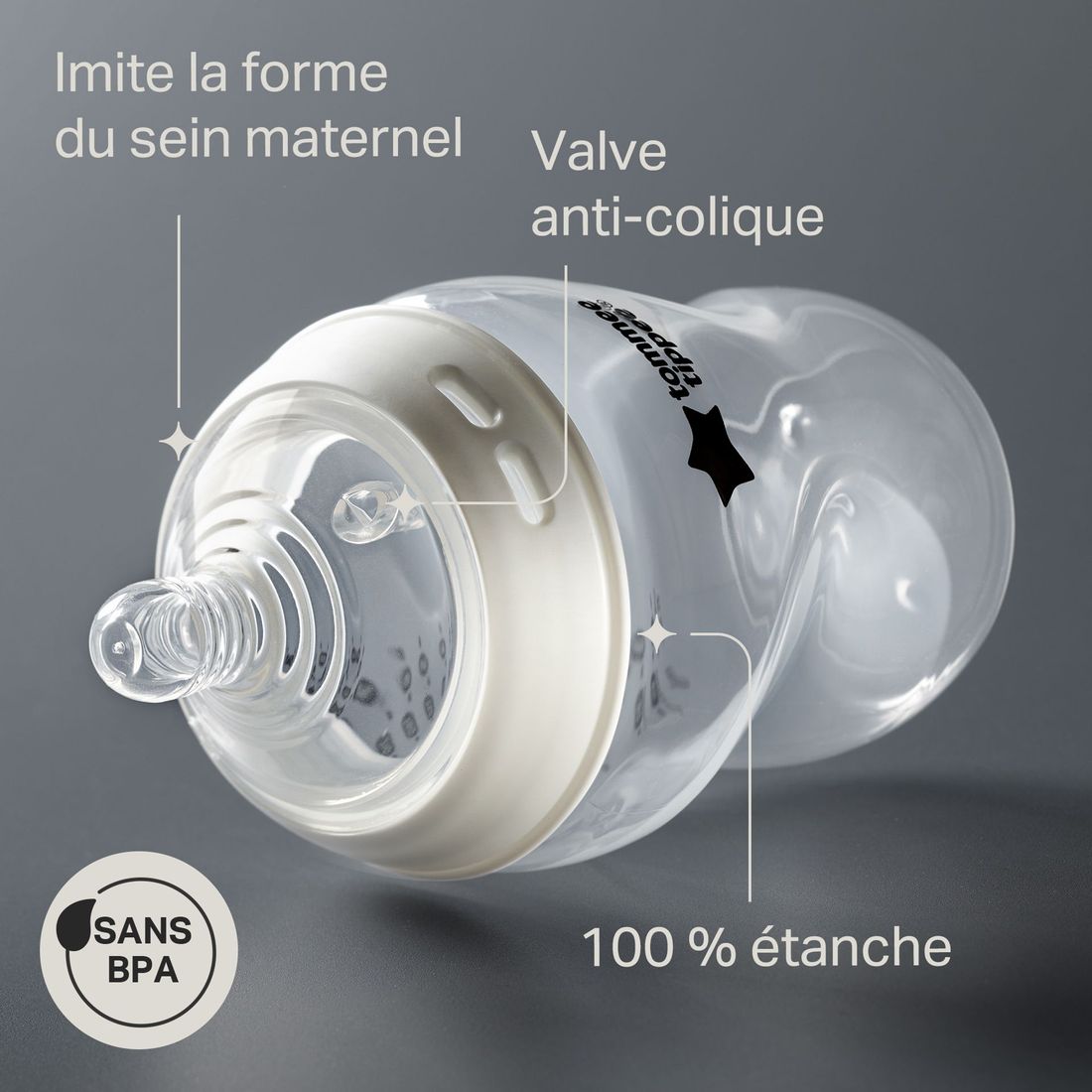 Biberon anti-colique Natural Start Lot de 2 (Tommee Tippee) - Image 5