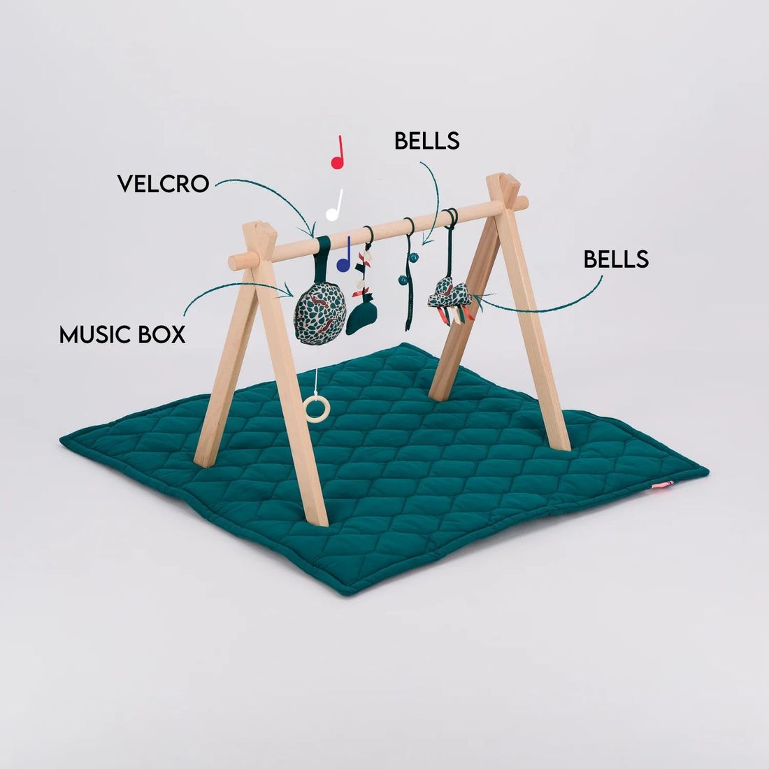 Arche d'éveil musical en bois pour bébé - Mika (Mellipou) - Image 6