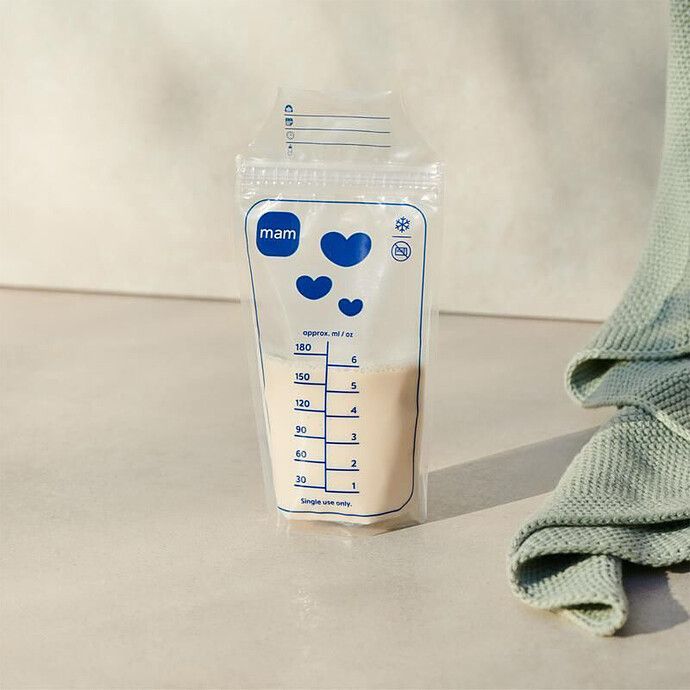 Lot de 25 Sachets de Conservation - 180 ml (Mam) - Image 1