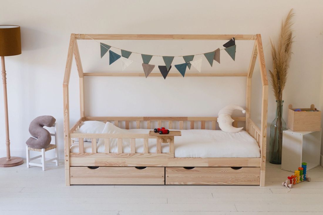 - Lit Cabane K 90x190 cm - Bois Naturel (Mon Lit Cabane) - Image 8