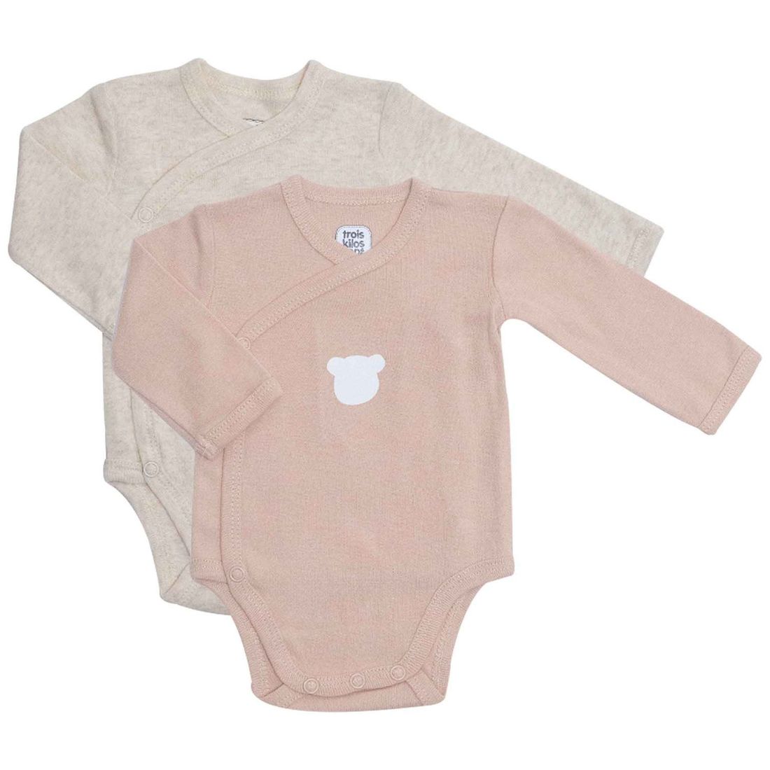 Lot de 2 bodies Ourson (1 mois) (Trois Kilos Sept) - Image 1