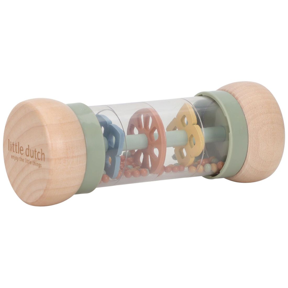 Hochet de pluie en bois Safari Friends (Little Dutch) - Image 4