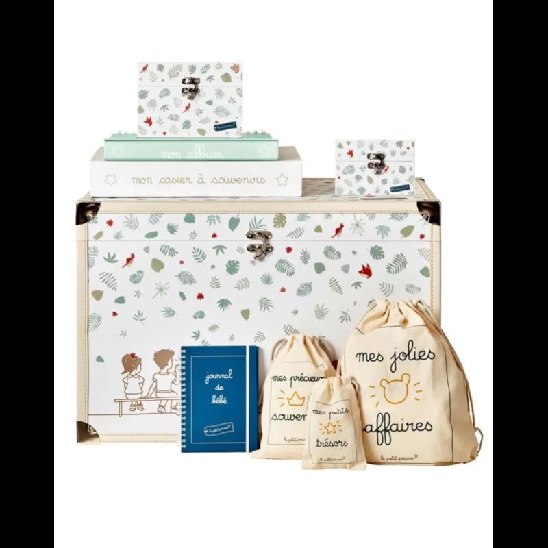 Coffret de naissance forêt renard - vert (Le Petit Pousse) - Couverture