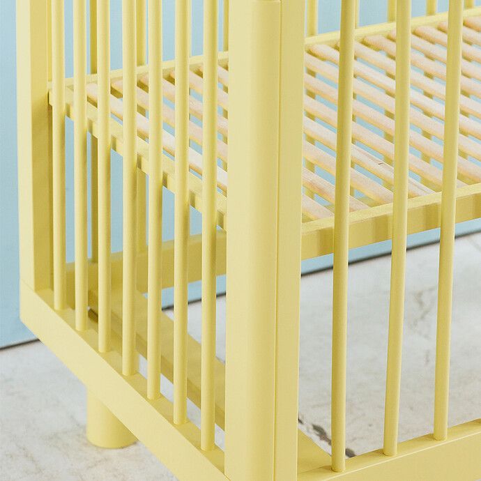 Lit Bébé Evolutif Nox Jaune - 60 x 120 cm (Karl & Fric) - Image 6