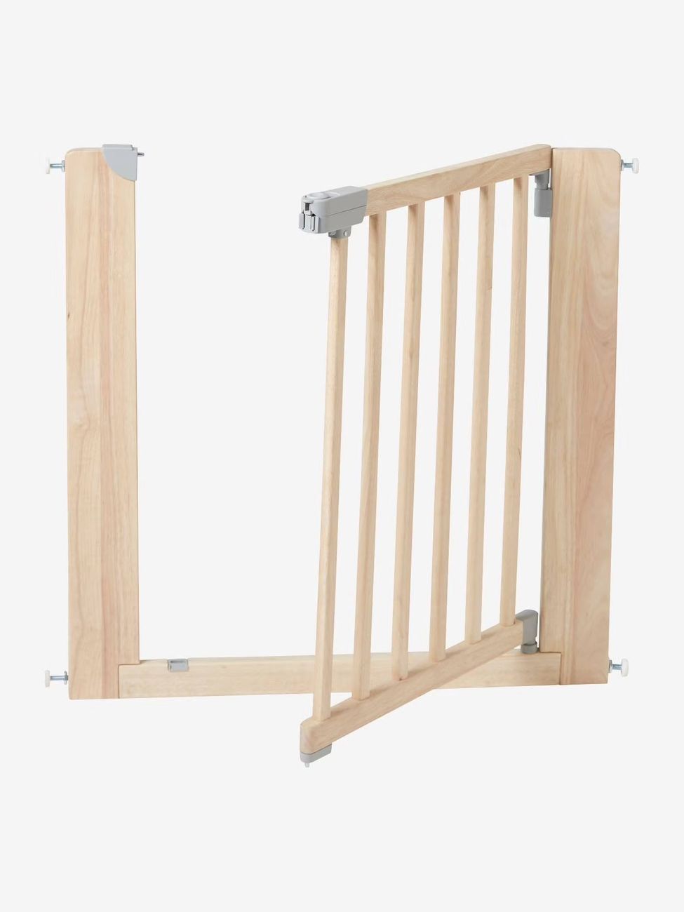 Barrière de sécurité en bois marron clair uni (Vertbaudet) - Image 1