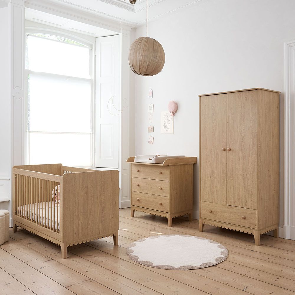 Petite Amélie | Lit bébé évolutif Cannelle | Bois chêne et hêtre | 70x140 cm (Petite Amélie) - Image 2