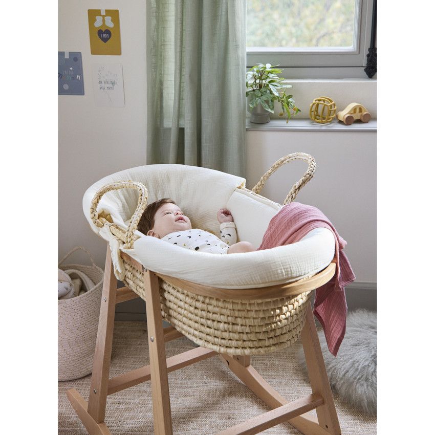 Couffin tressé en fibres naturelles Sweetdream - Beige (Prémaman) - Image 6