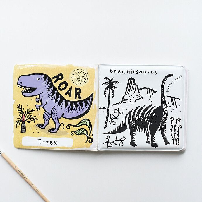Livre de Bain Color Me - Who Loves Dinosaurs (Wee Gallery) - Image 2