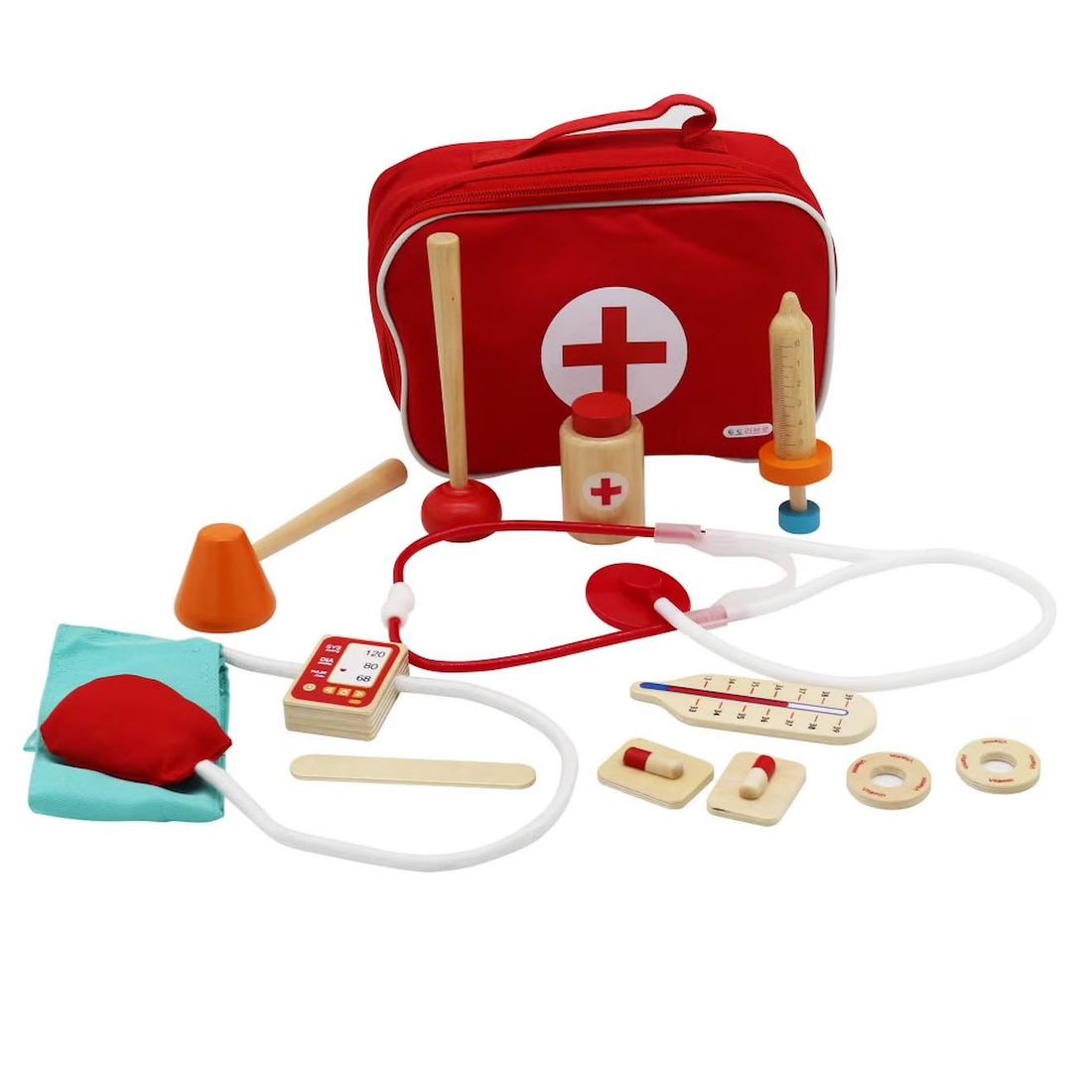 Set Docteur En Bois Rouge (Amadeus Les Petits) - Image 1