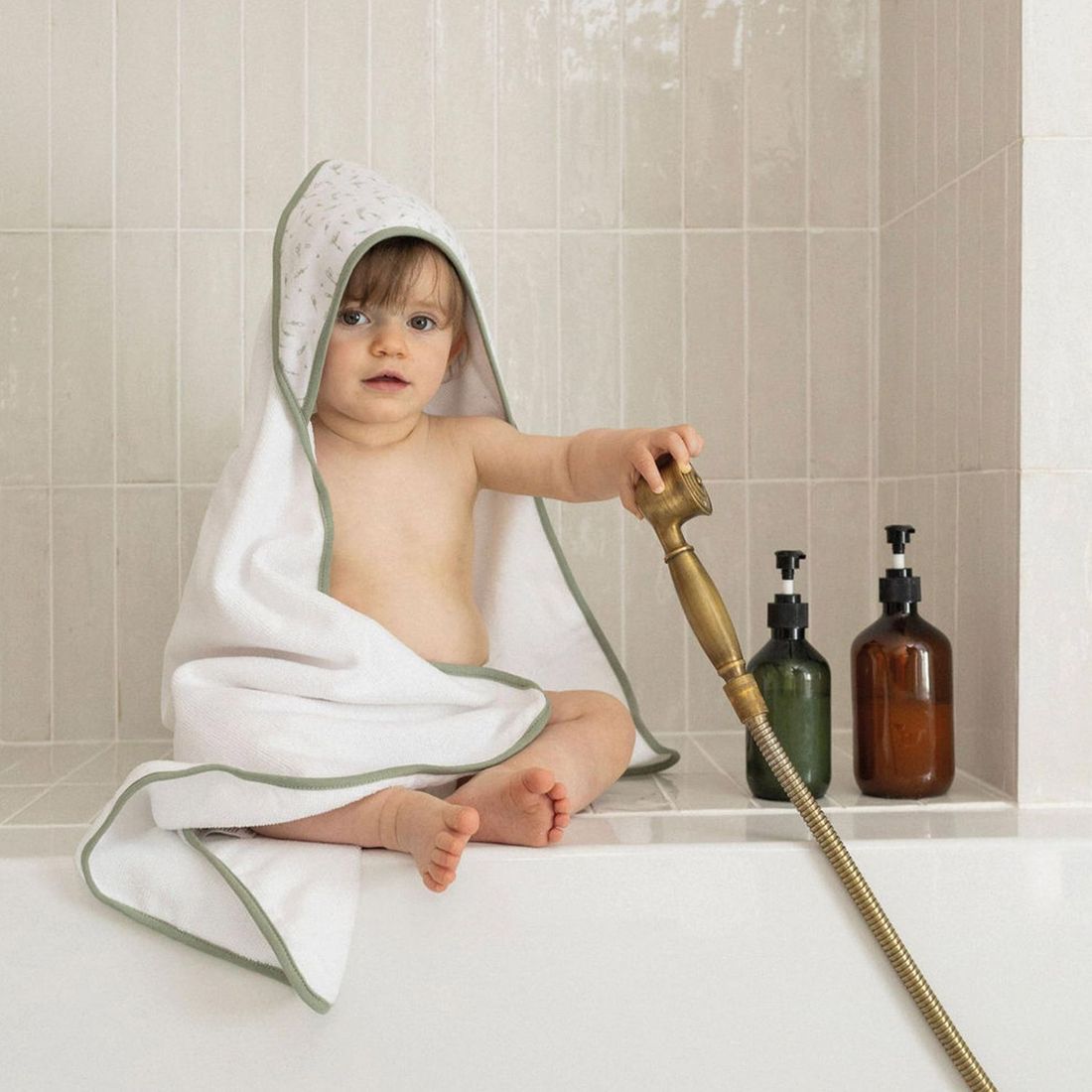 Lot de 2 capes de bain Ours (70 x 70 cm) (Trois Kilos Sept) - Image 1