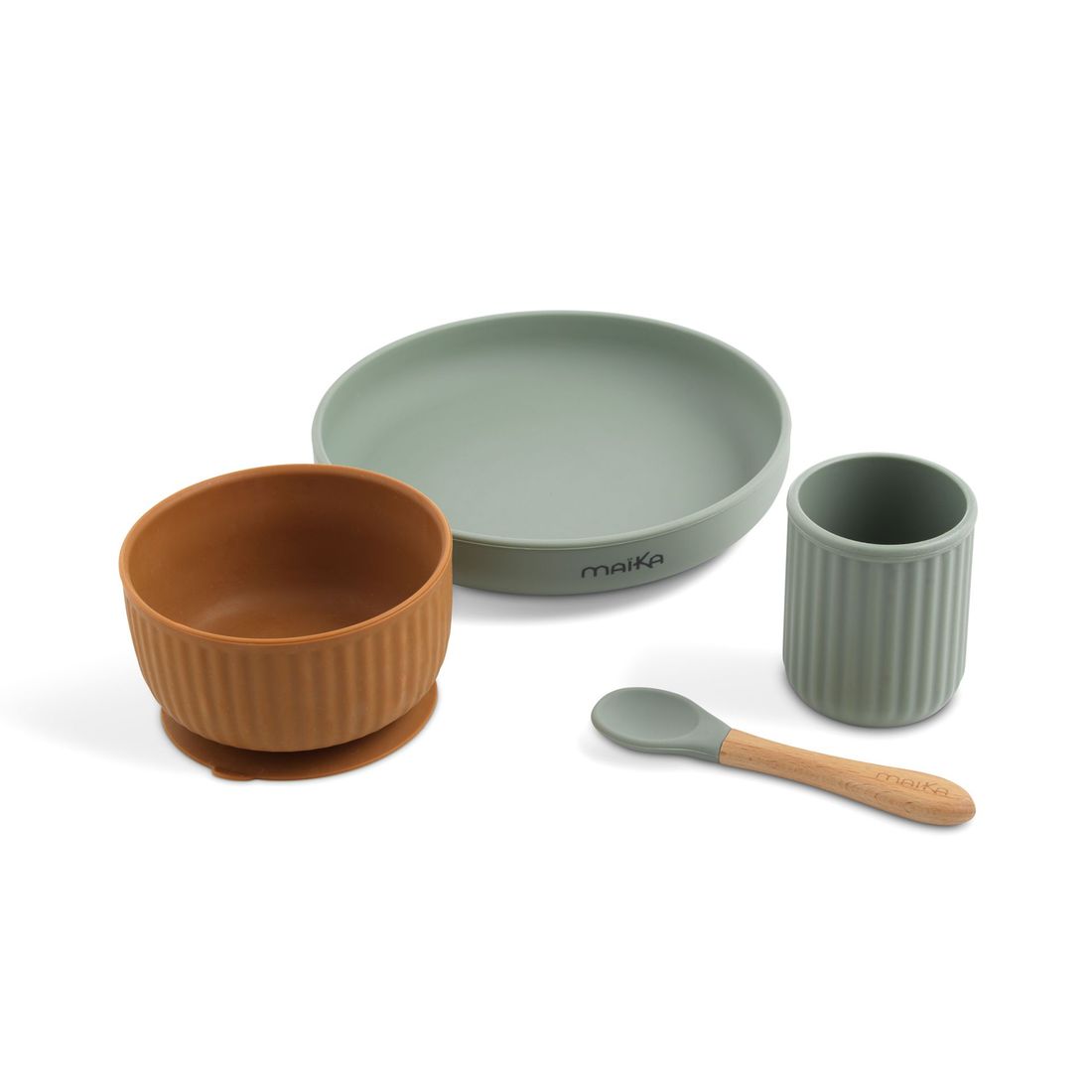 Coffret Repas Bébé en Silicone (Maïka) - Image 1