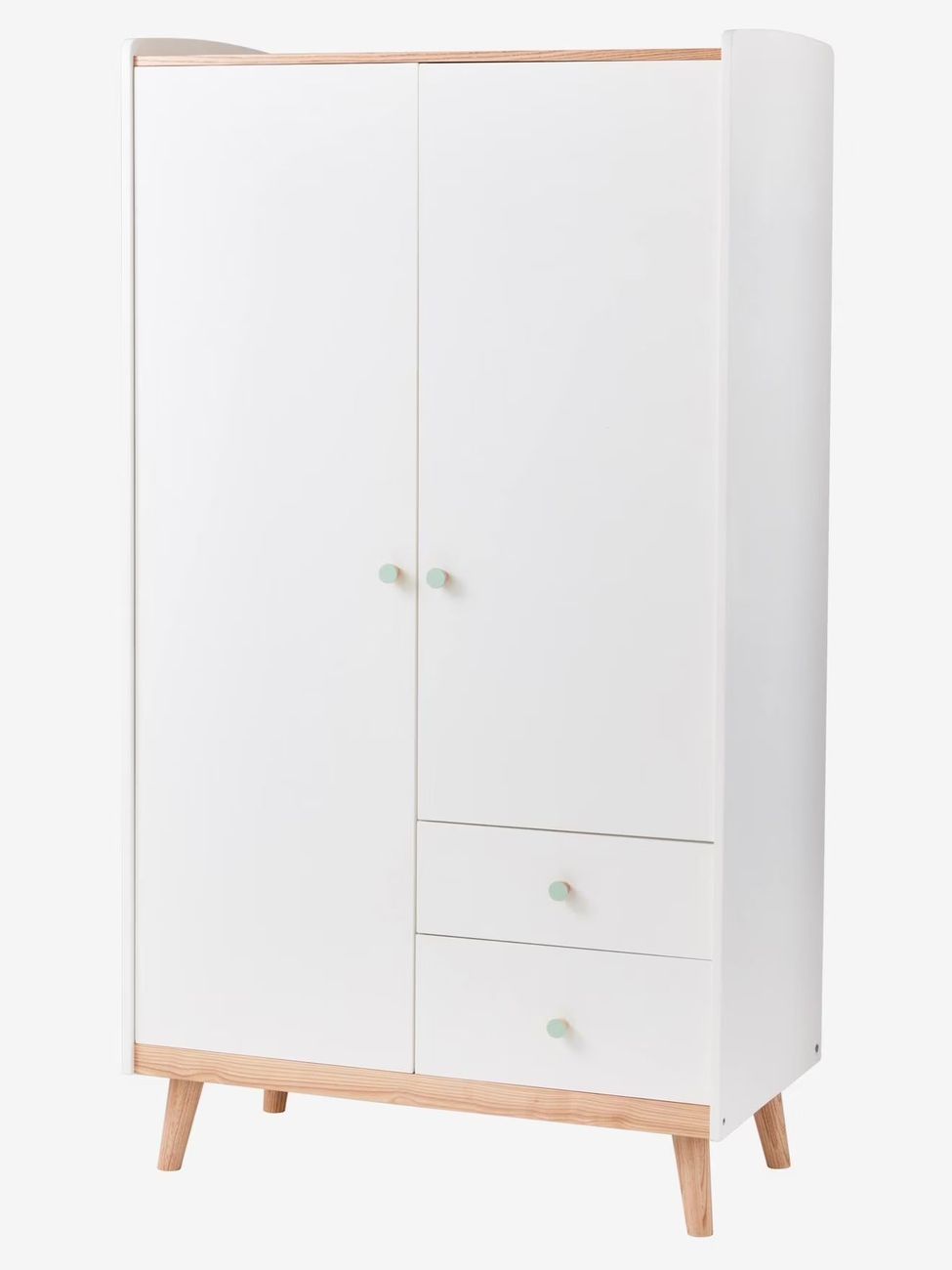 Armoire 2 portes CONFETTI blanc (Vertbaudet) - Image 3