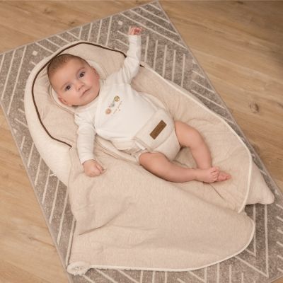 Coussin de grossesse et nid d'ange 2 en 1 Soft Nova gris (Domiva) - Image 3