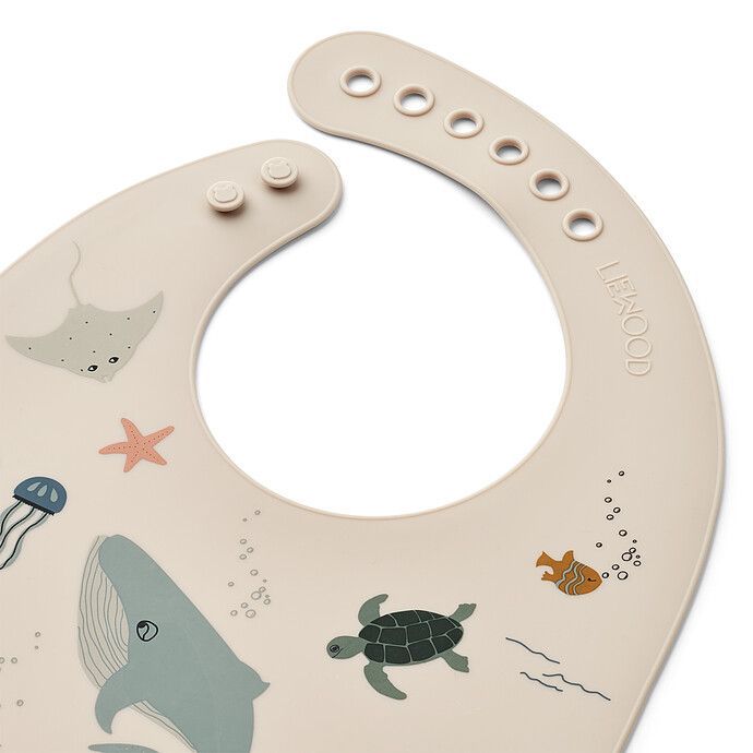 Lot de 2 Bavoirs Tilda - Sea Creature Sandy (Liewood) - Image 2