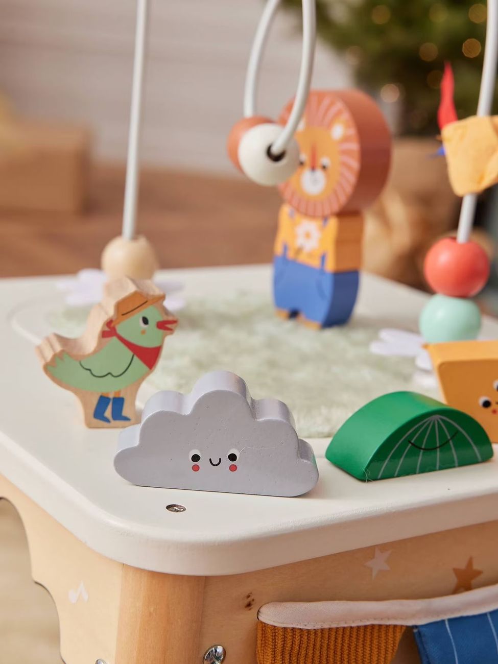 Cube d'activités sensoriel LES ANIMAUX JOYEUX en bois FSC® bois (Vertbaudet) - Image 2