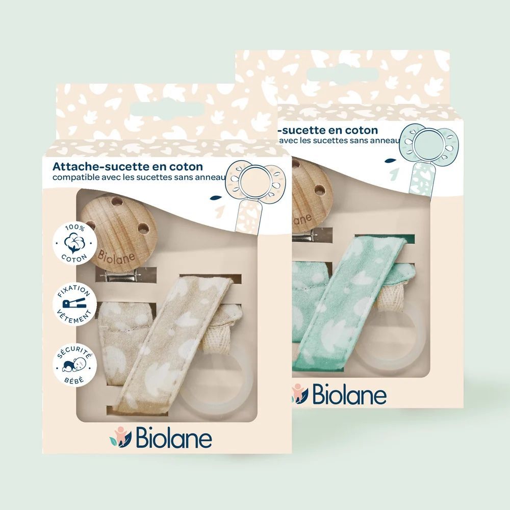 Attache-sucette Anatomique / Vert (Biolane) - Image 3