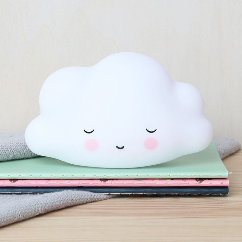 Petite veilleuse nuage blanc endormi (16 cm) (A Little Lovely Company) - Image 4