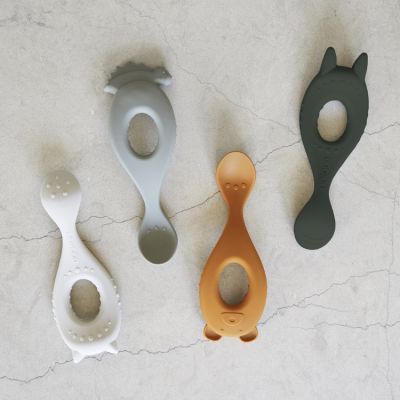 Lot de 4 cuillères en silicone Liva rose mix (Liewood) - Image 3