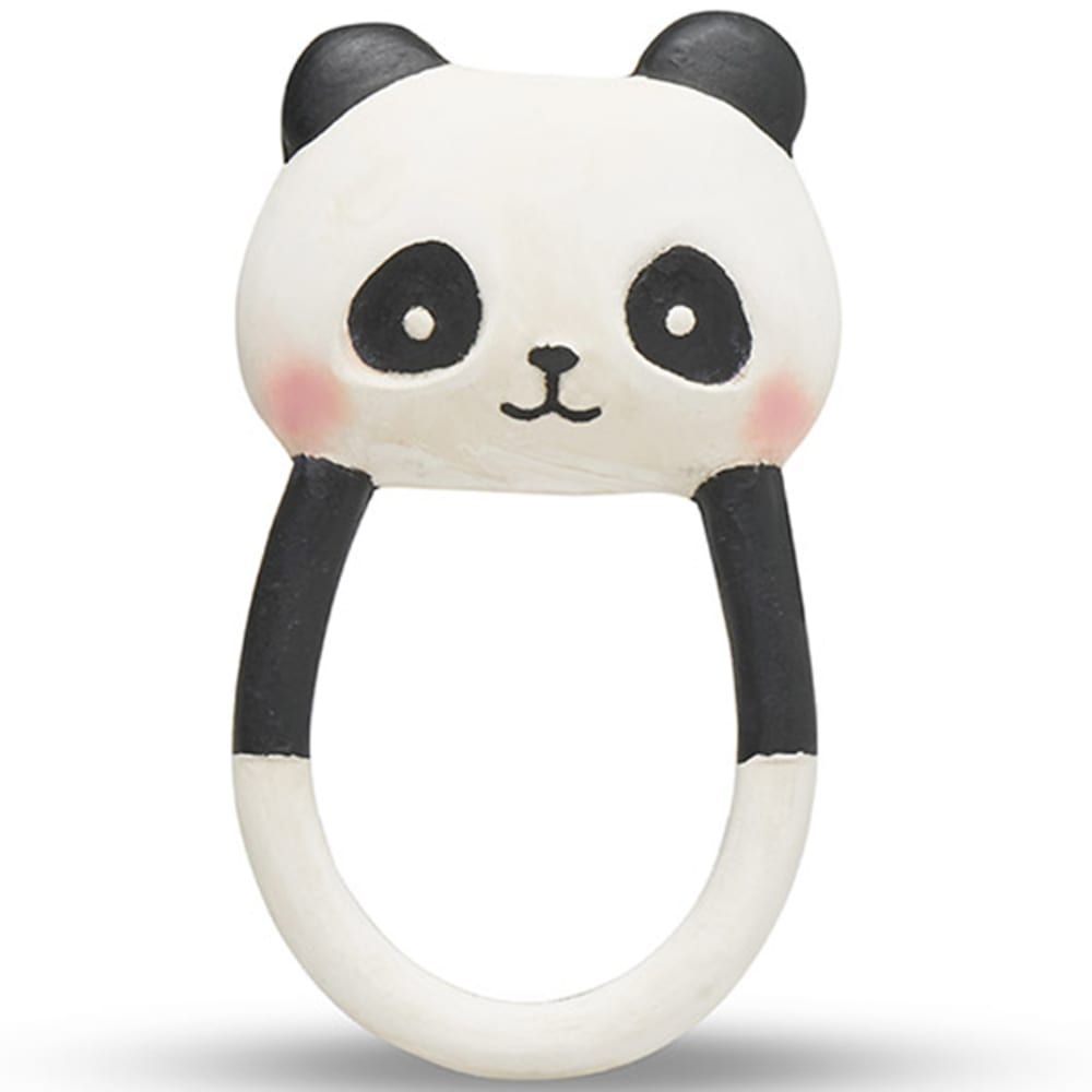Anneau de dentition panda Kori en caoutchouc naturel Blanc (LANCO TOYS) - Couverture