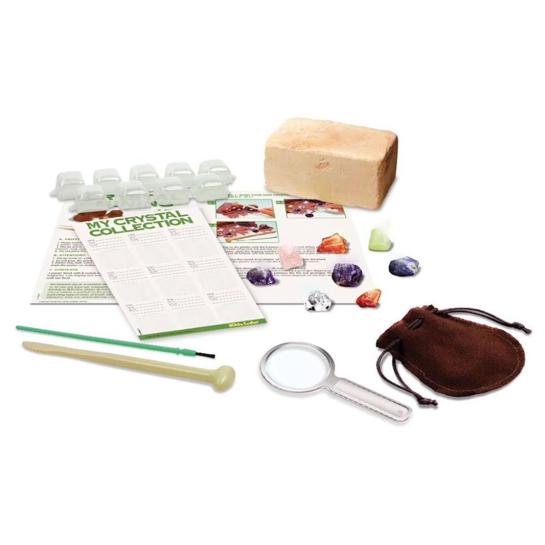 Kit De Fouille De Cristaux – Découvre Et Collectionne De Vraies Gemmes Multicolor (4M) - Image 1