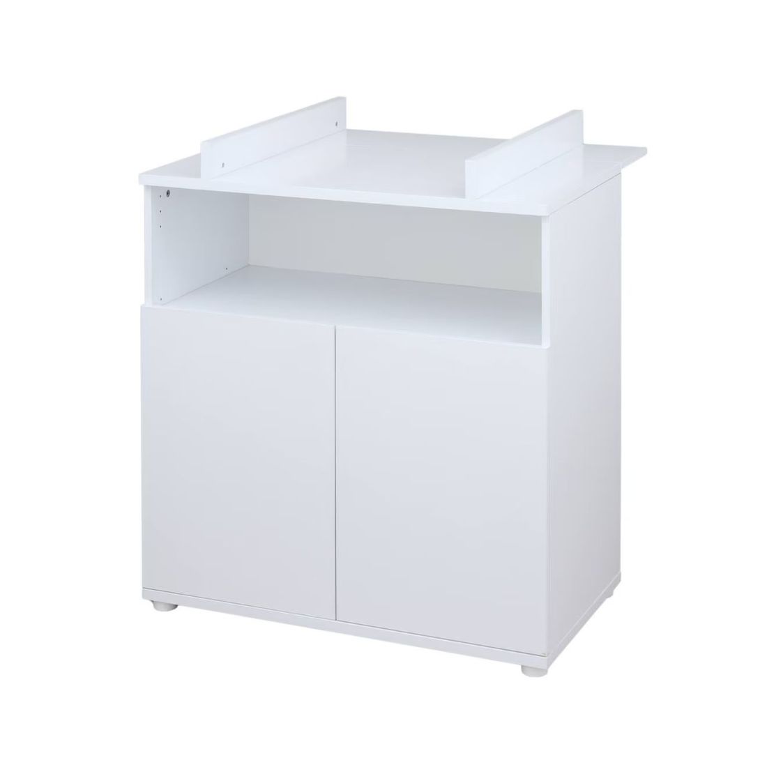 Chambre Bébé Duo: Lit 120x60 Et Commode À Langer 2 Portes - First Blanc (Baby Price) - Image 2