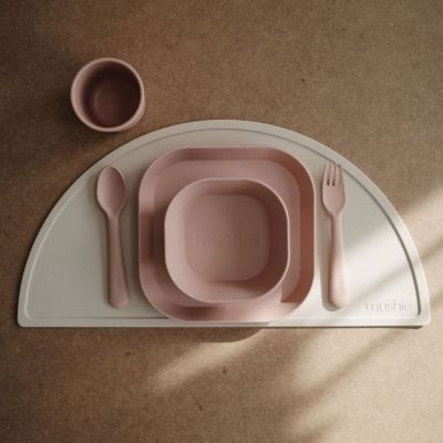 Coffret repas en silicone Blush (3 pièces) (Mushie) - Image 2