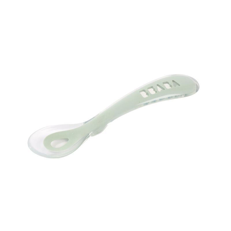 Cuillère 2ème âge silicone - Vert de Gris (Béaba) - Couverture