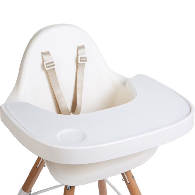 Tablette de repas amovible + protection pour chaise haute Evolu 2 ou Evolu One.80° blanc (Childhome) - Image 6
