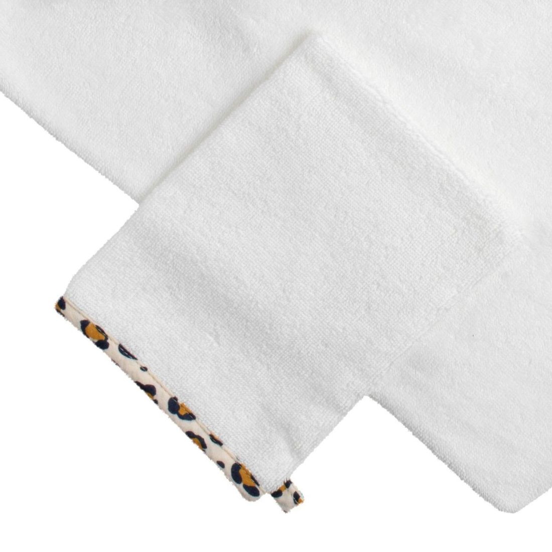 Cape de bain + gant de toilette Léopard (Sauthon) - Image 2