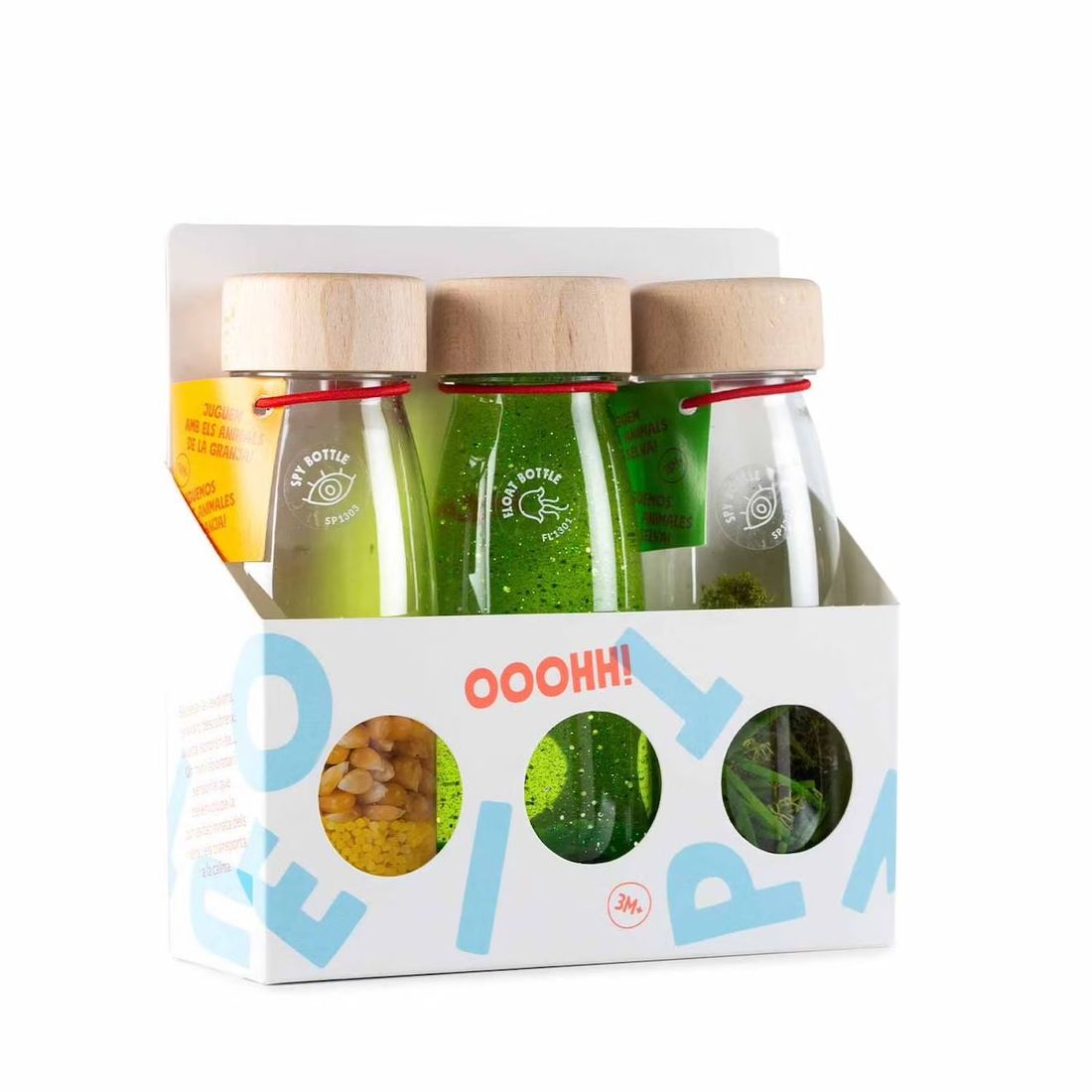 Lot De 3 Bouteilles Sensorielles Vert (Petit Boum) - Image 2