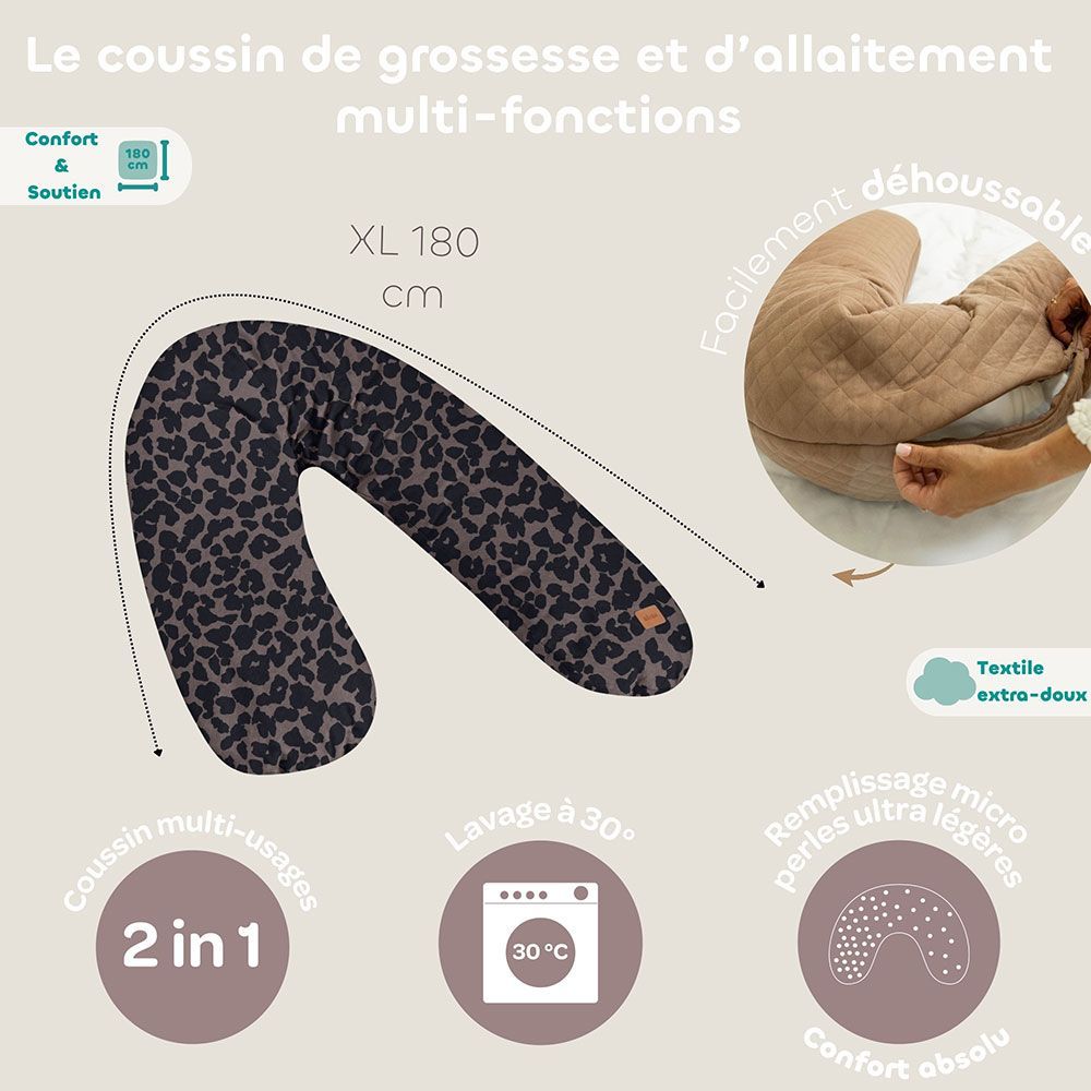 Coussin d'allaitement Big Flopsy™ jersey de coton (Béaba) - Image 3