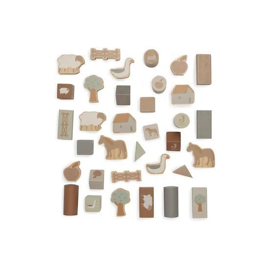 Set de cubes en bois Farm (Jollein) - Couverture