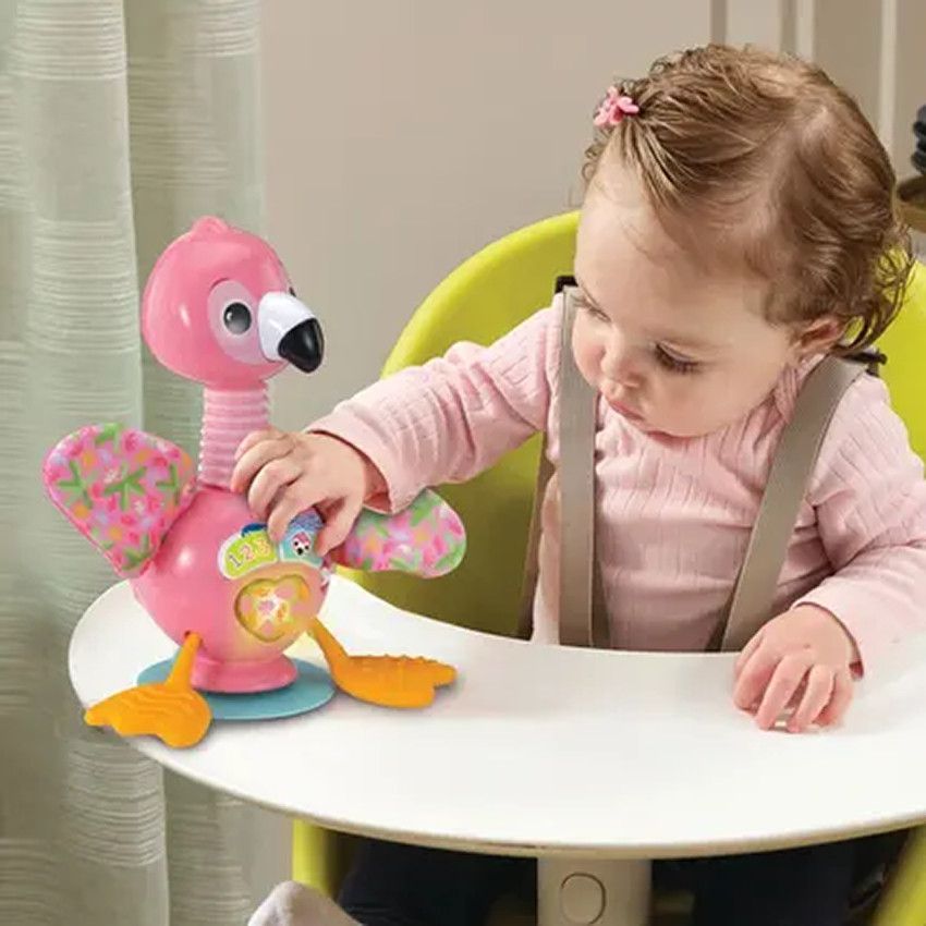 Peluche interactive Flamingo Rigolo - Rose (Vtech Baby) - Image 2