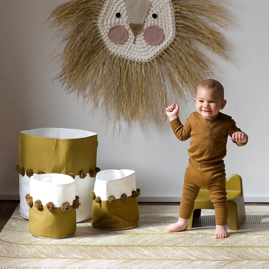 Panier De Rangement Ocre (ToddleKind) - Image 2