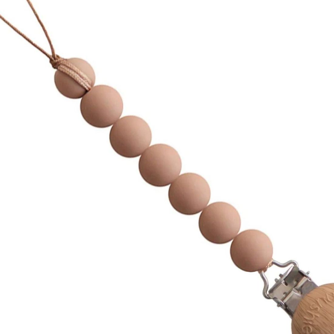 Attache sucette Halo Pale Taupe (Mushie) - Image 1