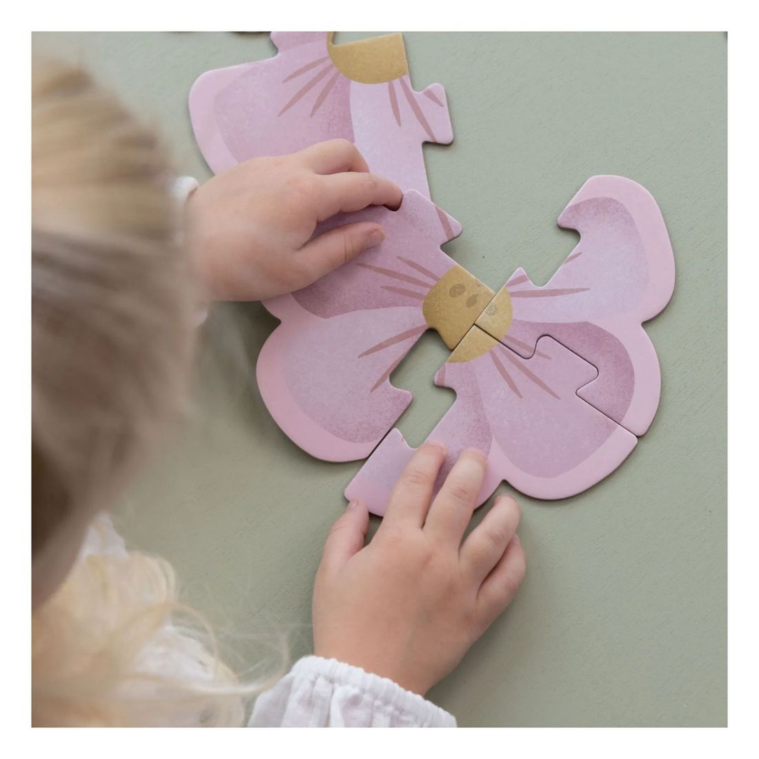 Little Dutch - Puzzle 6 en 1 Flowers & Butterflies (Little Dutch) - Image 2