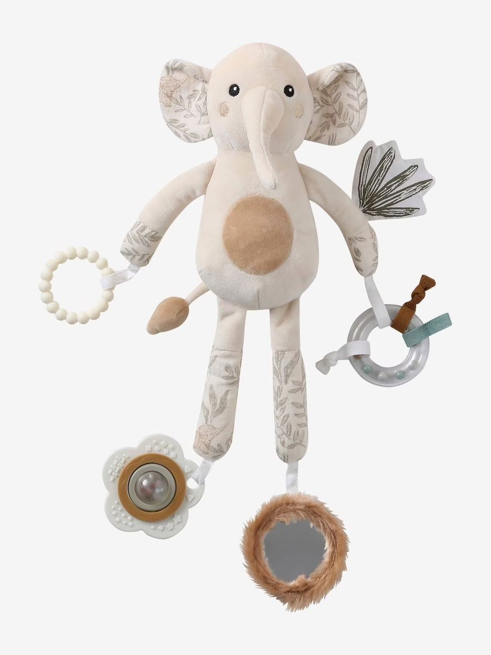 Peluche d'activités à suspendre BABYLON beige (Vertbaudet) - Couverture