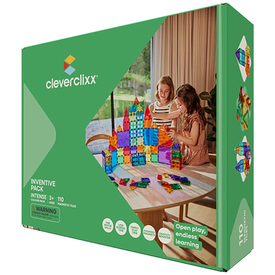 Kit de construction magnétique Inventive Intense (110 pièces) (Cleverclixx) - Image 9