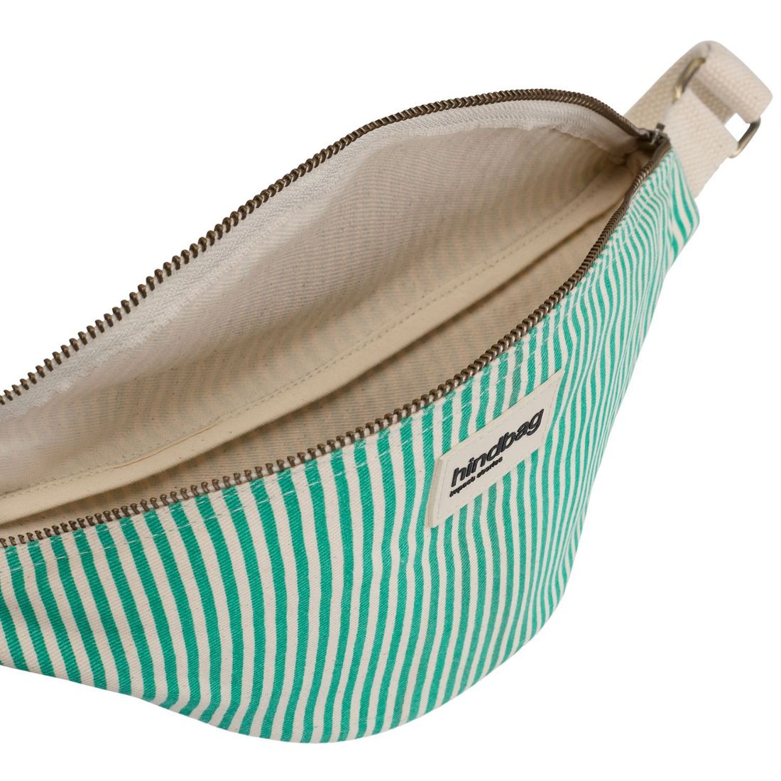 Sac banane Olivia Rayures Fines Vert (Hindbag) - Image 7