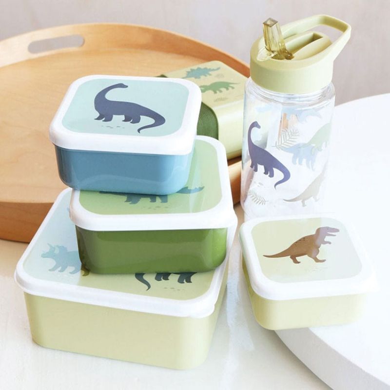Lot de 4 boîtes à goûter Dinosaure (A Little Lovely Company) - Image 4