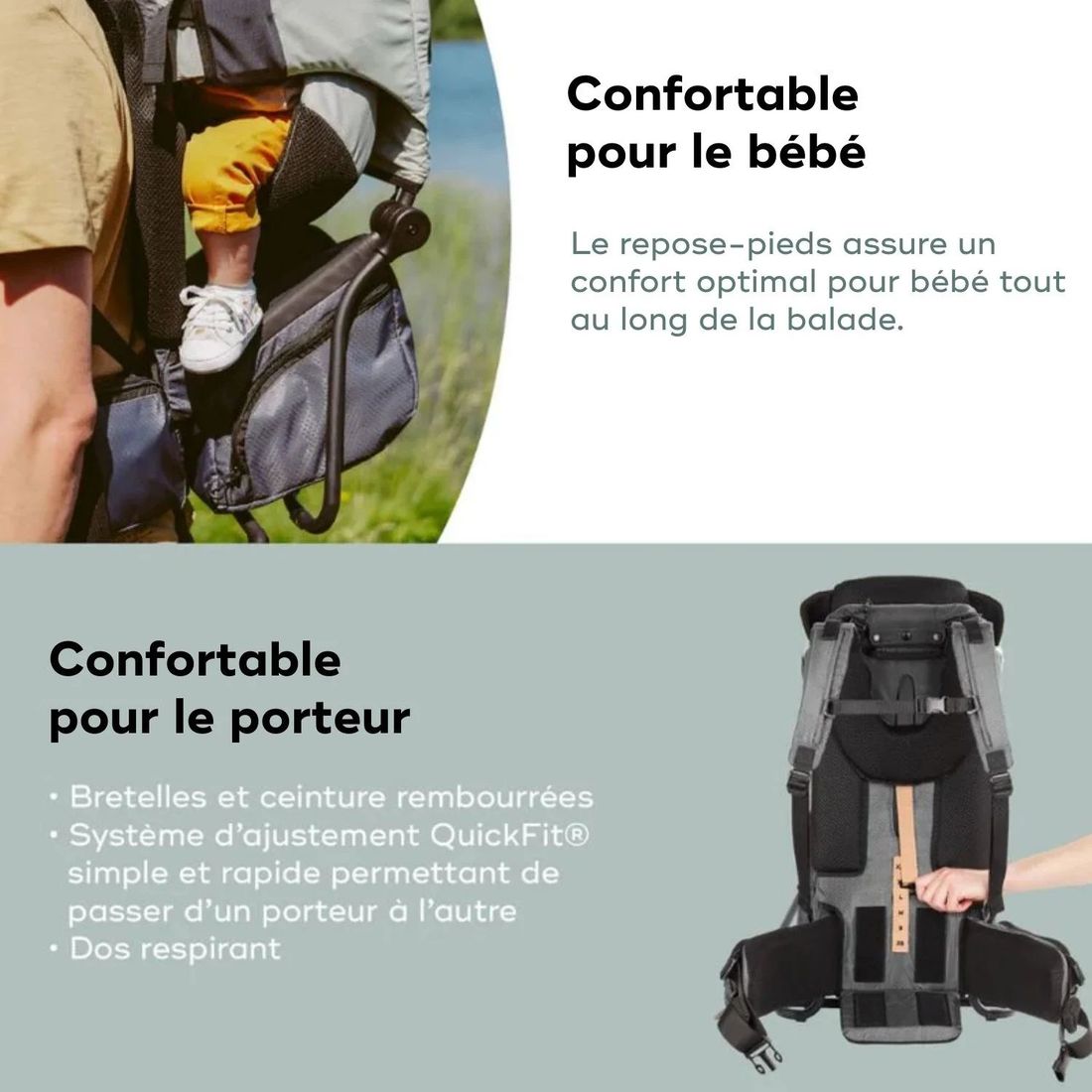 Moov & Hike - Le porte-bébé de randonnée conçu avec une kiné, confortable dès le 1er âge (Babymoov) - Image 5