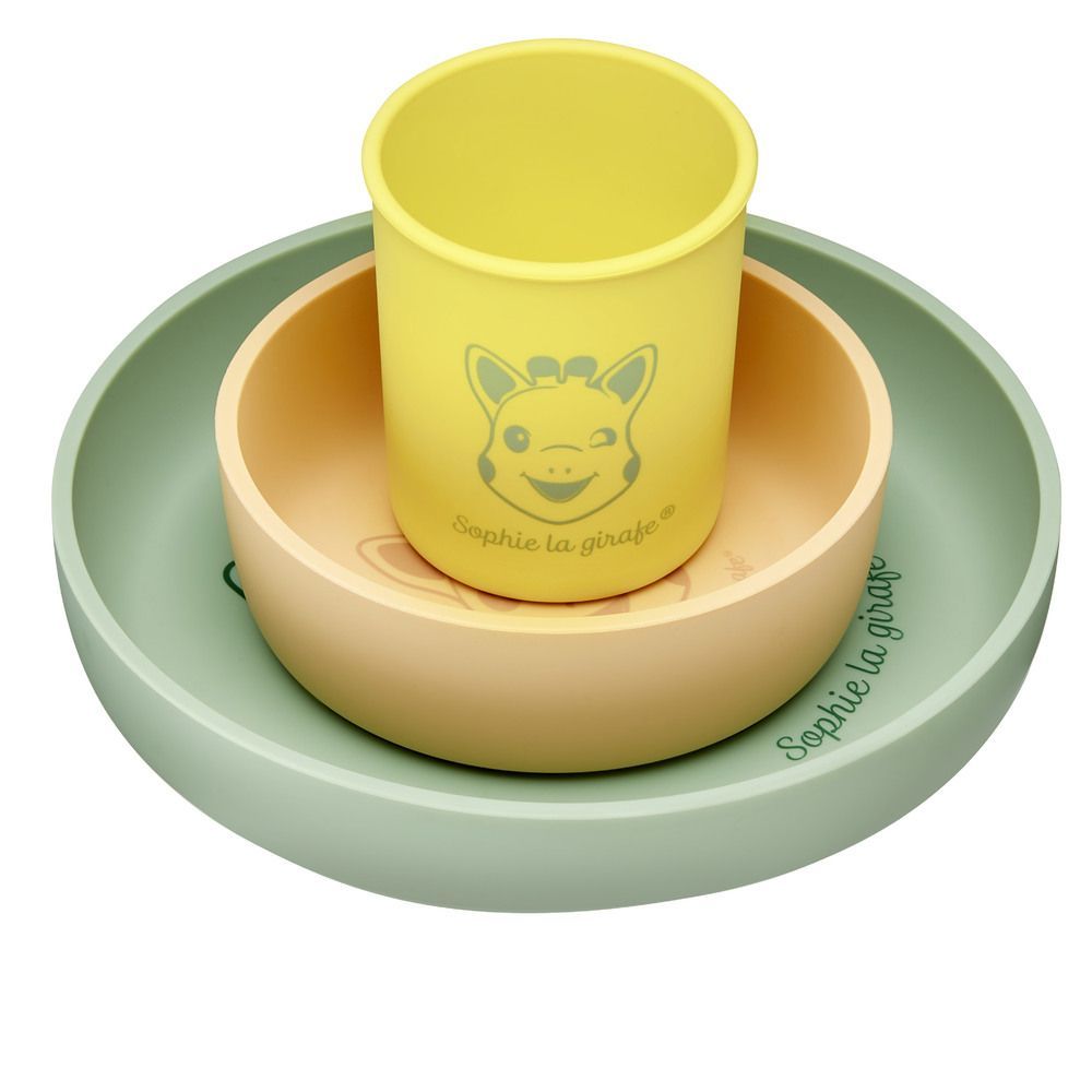 Set repas silicone Sophie la girafe (Sophie la girafe) - Image 1