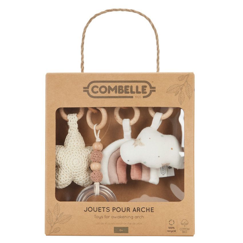 Set de 4 jouets pour arche Douce Hirondelle écru - Ecru (Combelle) - Image 6